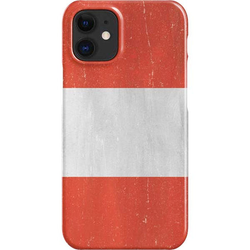 Distressed Austria Flag iPhone 12 Mini Lite Case